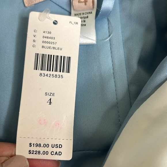 Anthropologie Hutch strapless slim slit front midi dress - Picture 7 of 16